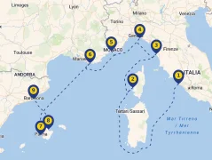 Mapa plavby