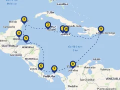 Mapa plavby