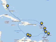 Mapa plavby