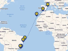 Mapa plavby