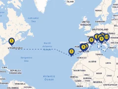 Mapa plavby