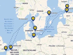 Mapa plavby