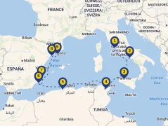 Mapa plavby