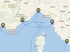 Mapa plavby
