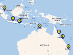 Mapa plavby
