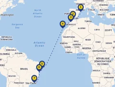 Mapa plavby